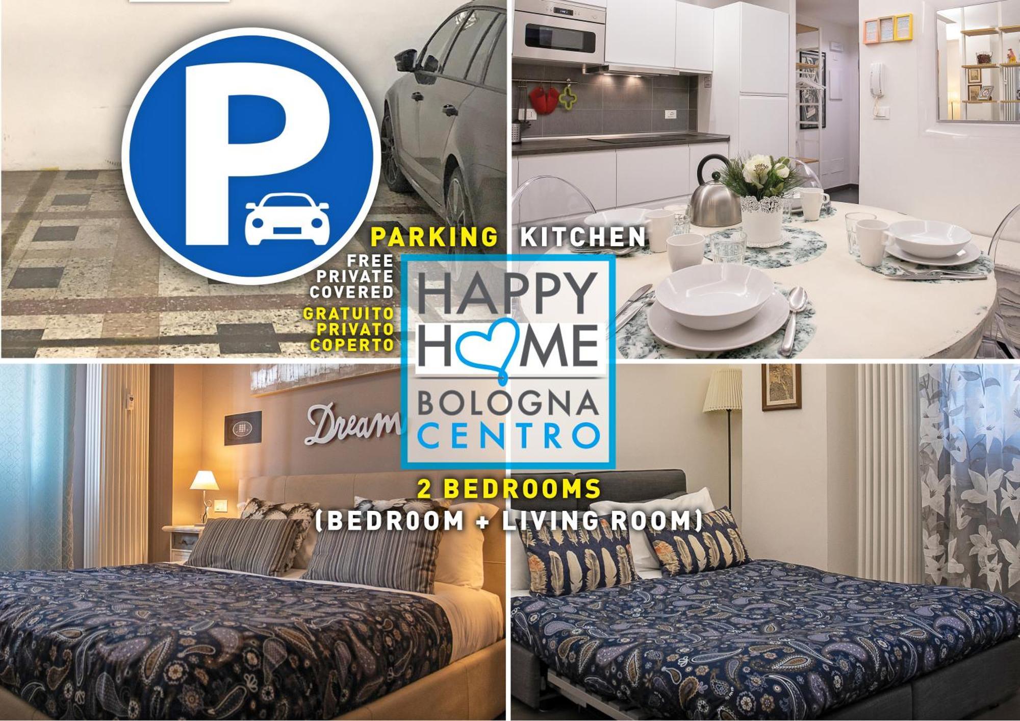 Happy Home Bo Centro Free Private Parking Bologna Ngoại thất bức ảnh